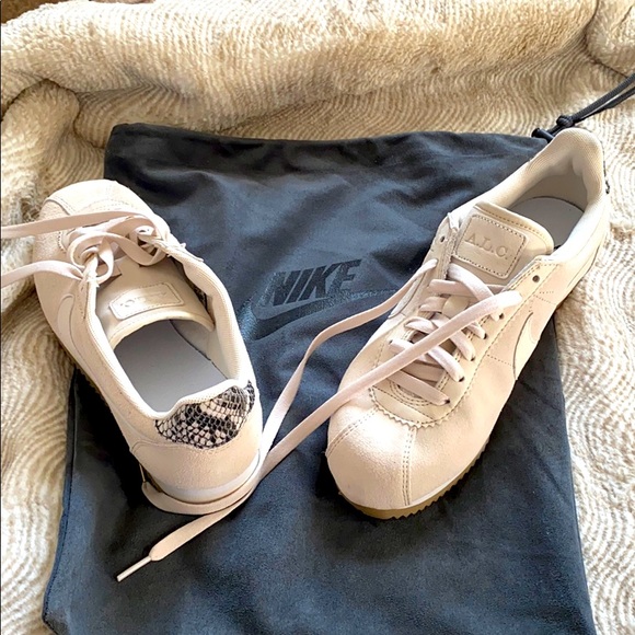 Nike Shoes - Nike x A.L.C. Cortez Cream Suede Sneakers